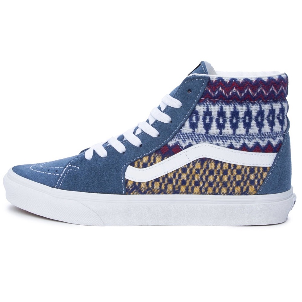 Vans Fair Isle quilted denim high top sz 4.5 BNWT